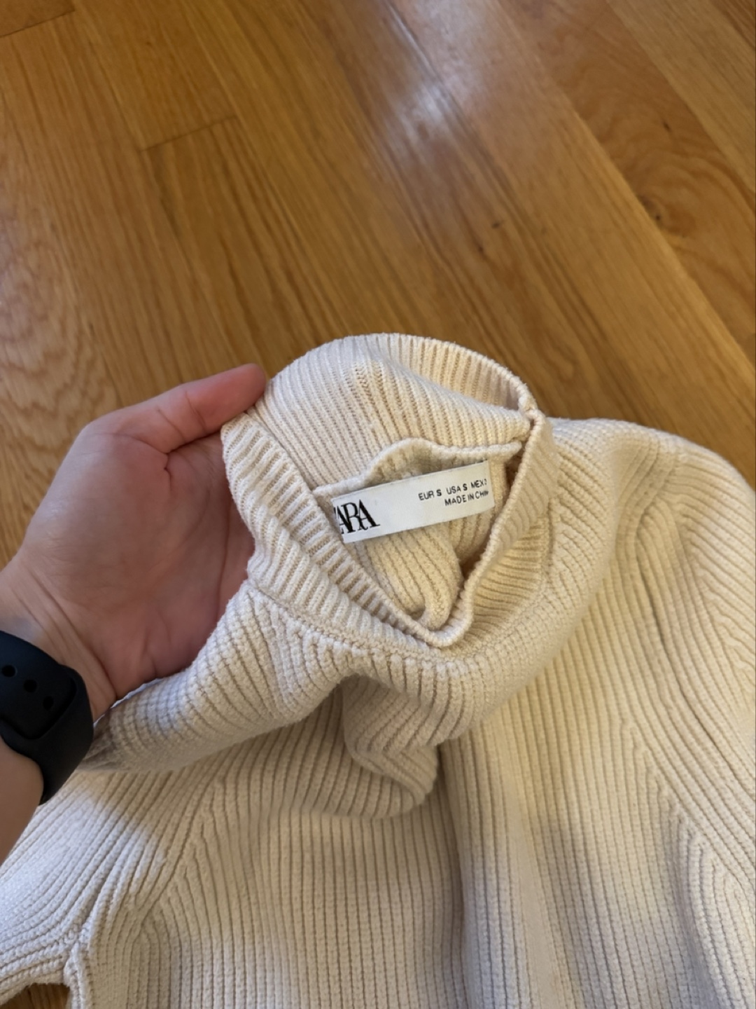 Zara Mock Neck Knitted Sweater - photo 3