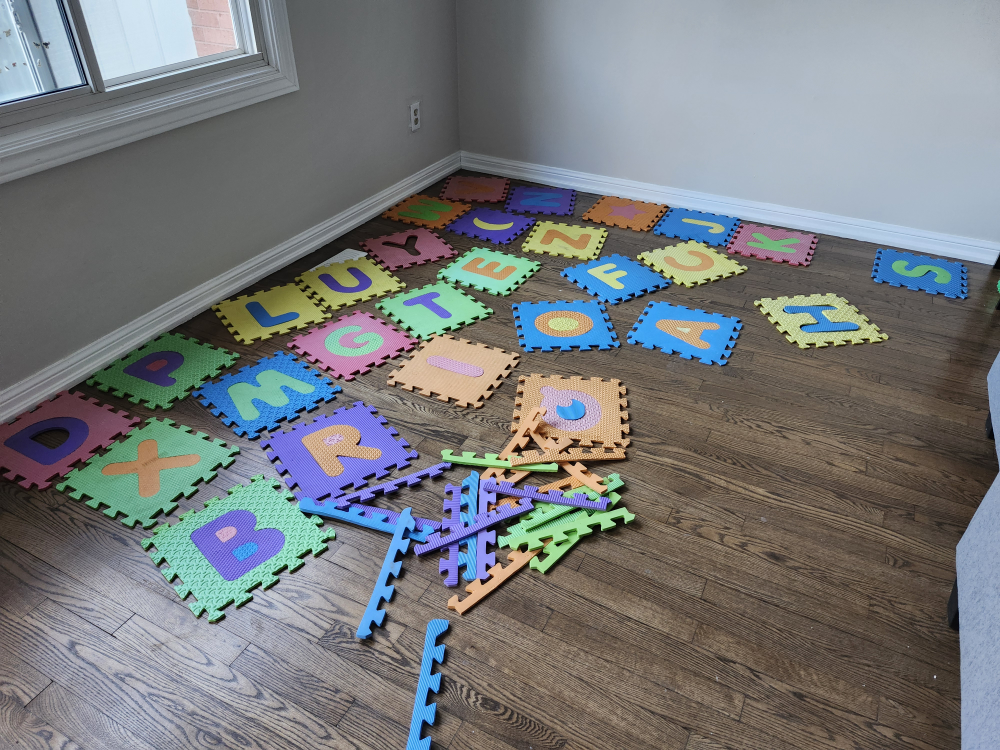 Alphabet Foam Floor Tiles