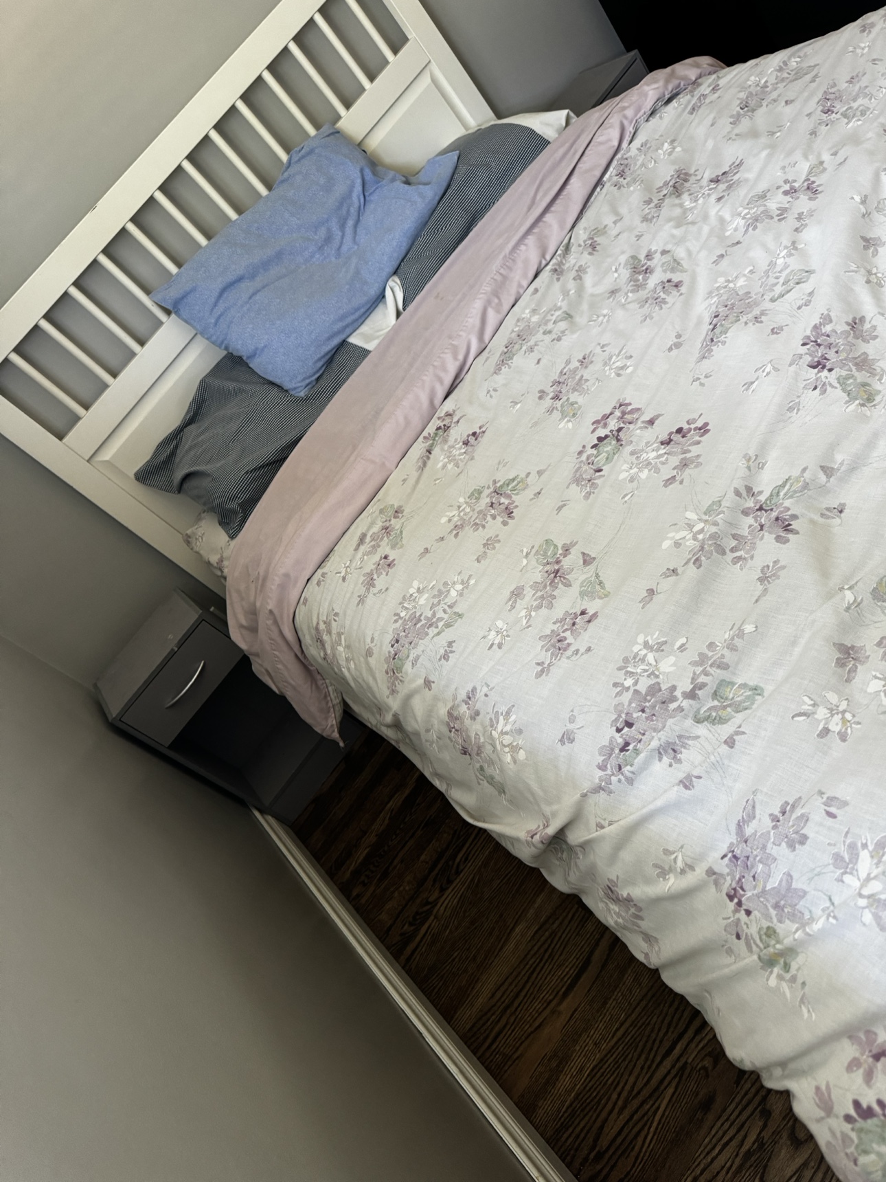 Double Bed Frame w/ mattress & 2 side tables & more! - photo 3