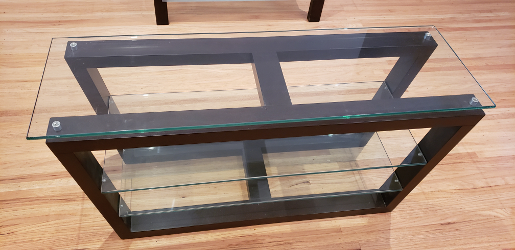 High Quality Glass Top TV Stand