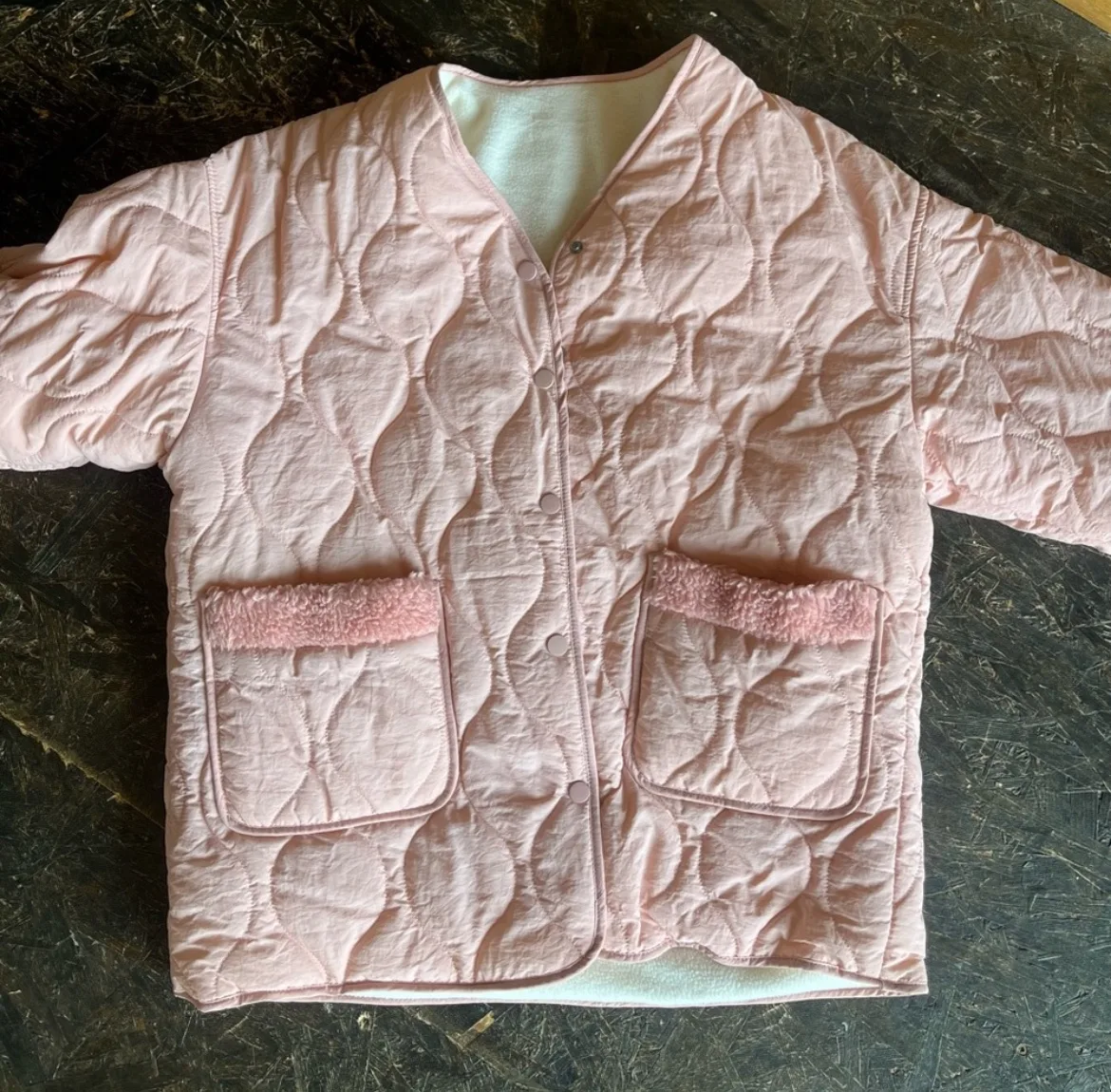 Pink Quilted Jacket thumbnail