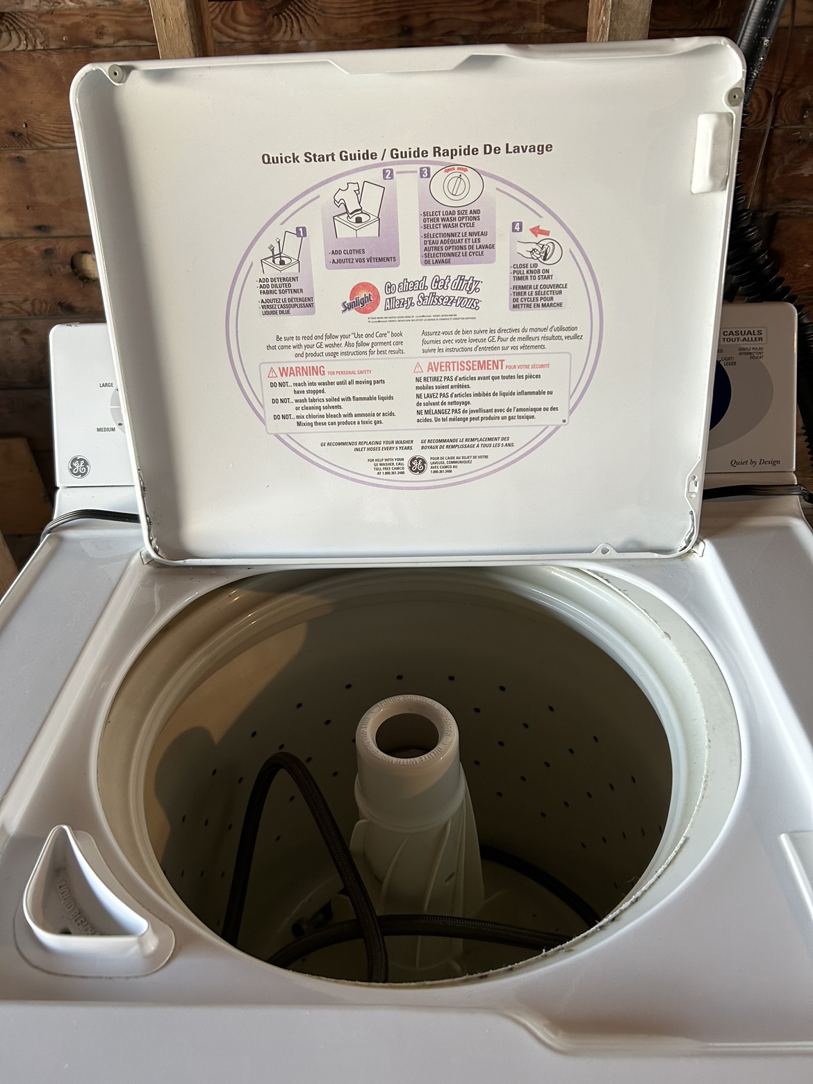 GE Top Load Washing Machine - photo 4