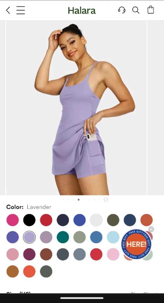Halara Lavender Dress