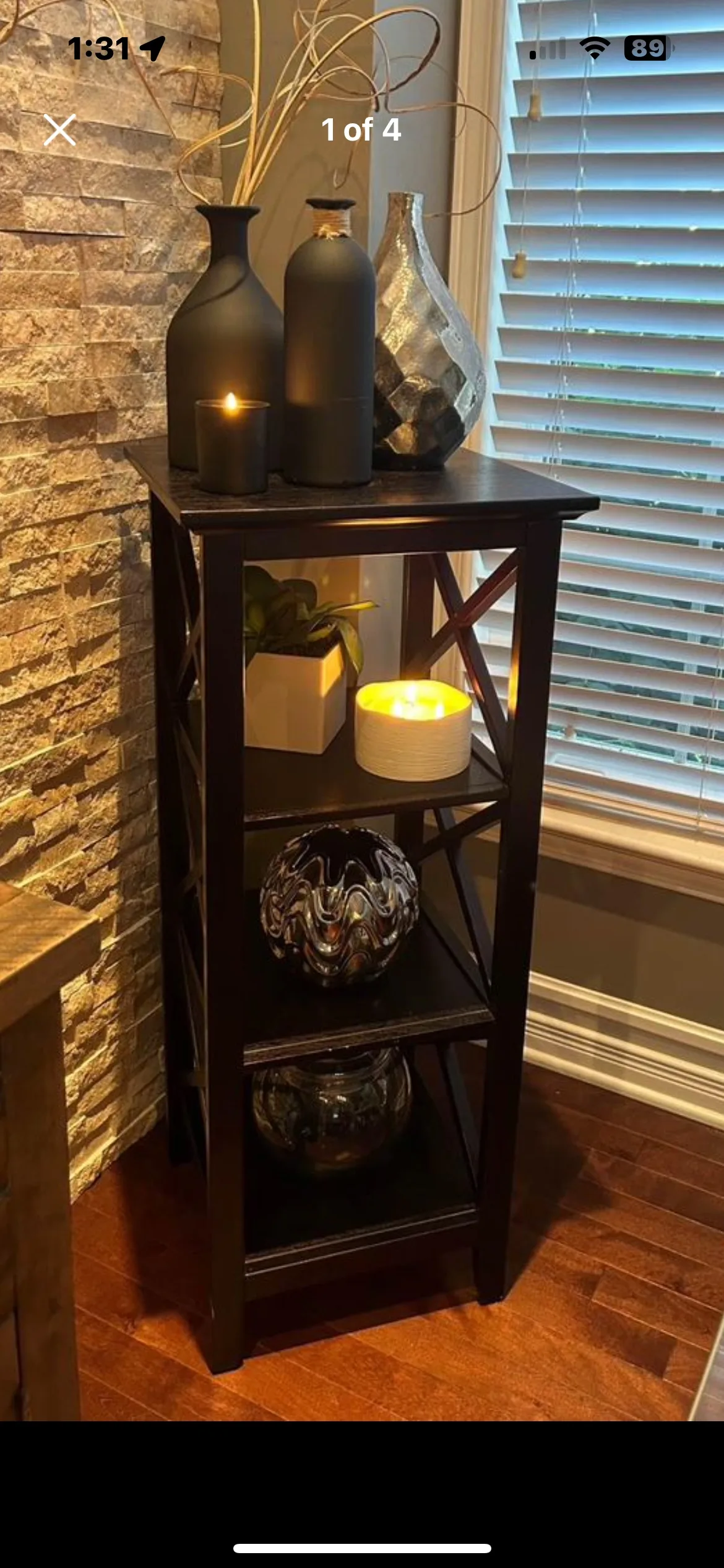 Black Shelf Unit thumbnail