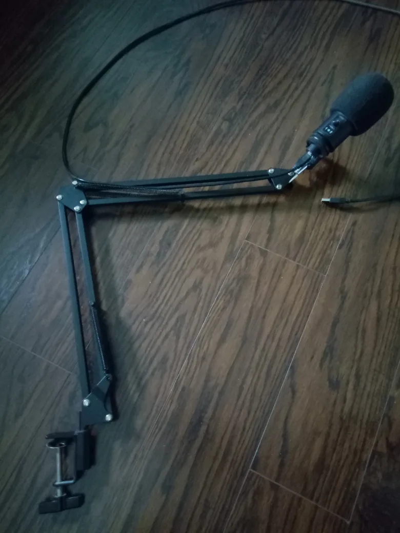 condenser USB microphone w/mic stand image indicator(2)