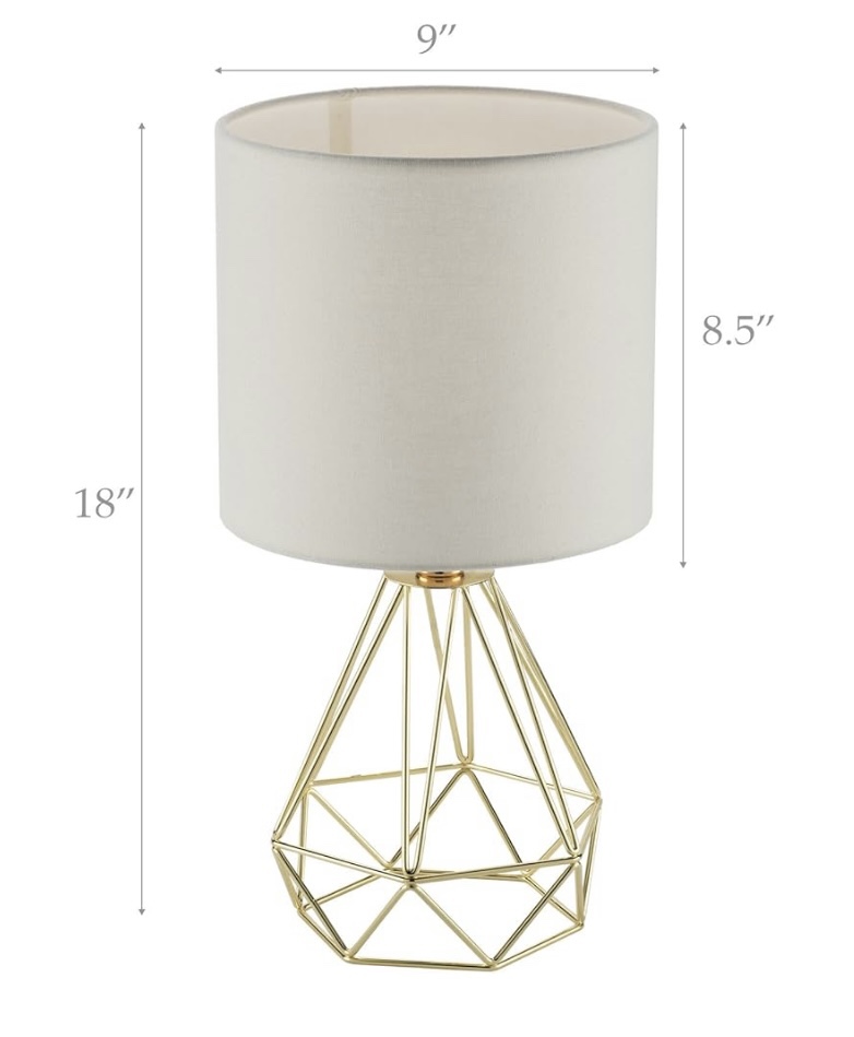 NEW - Table Lamp, Reinforced Geometric Wire Cage - photo 2