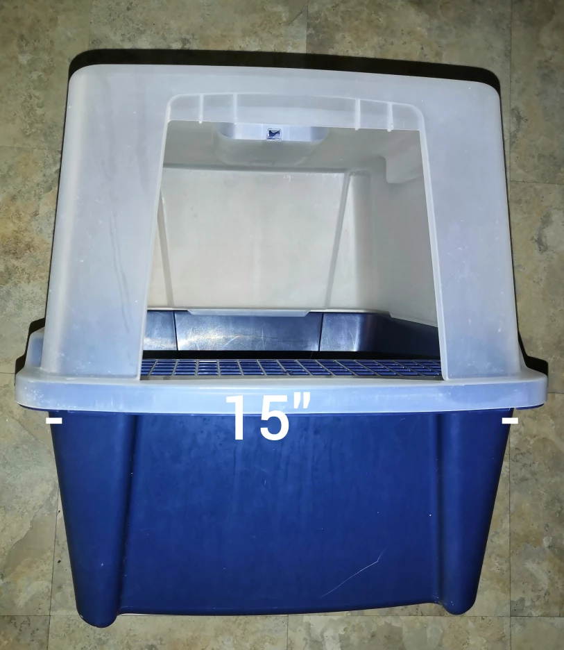 Cat Litter Box with Front Door Flap