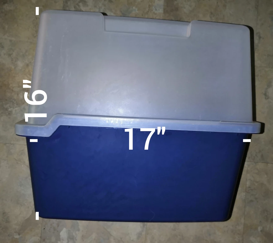 Cat Litter Box with Front Door Flap - photo 2