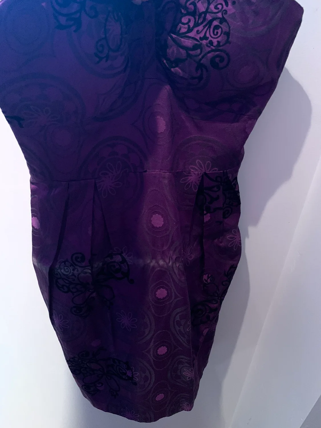 Purple Strapless Dress thumbnail