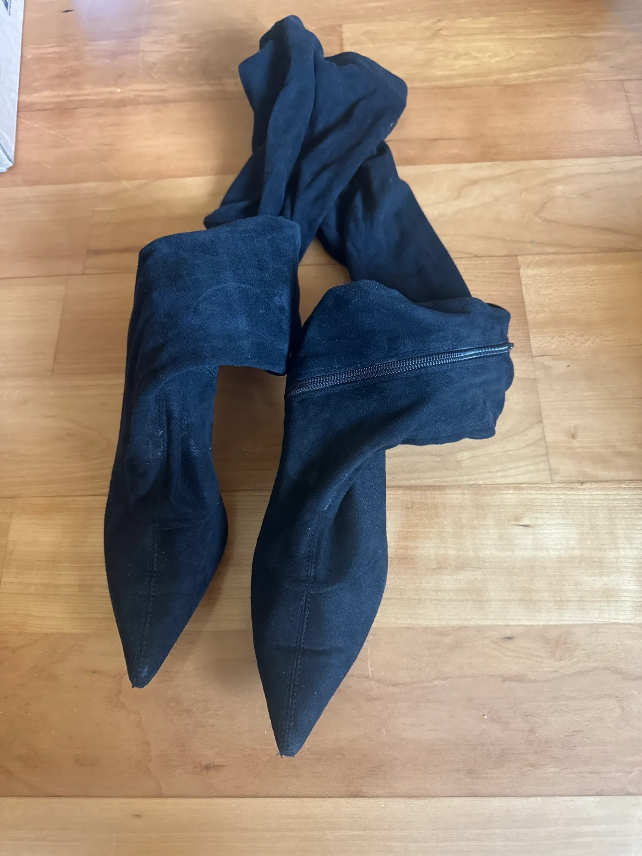 Zara Black Over the Knee Boots #freecycle🧡 thumbnail