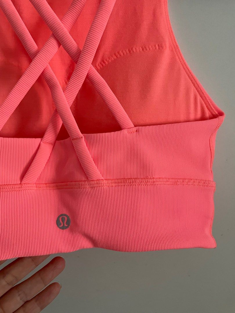 Lululemon Energy Bra High Neck Long Line Ribbed - size 6 - photo 2