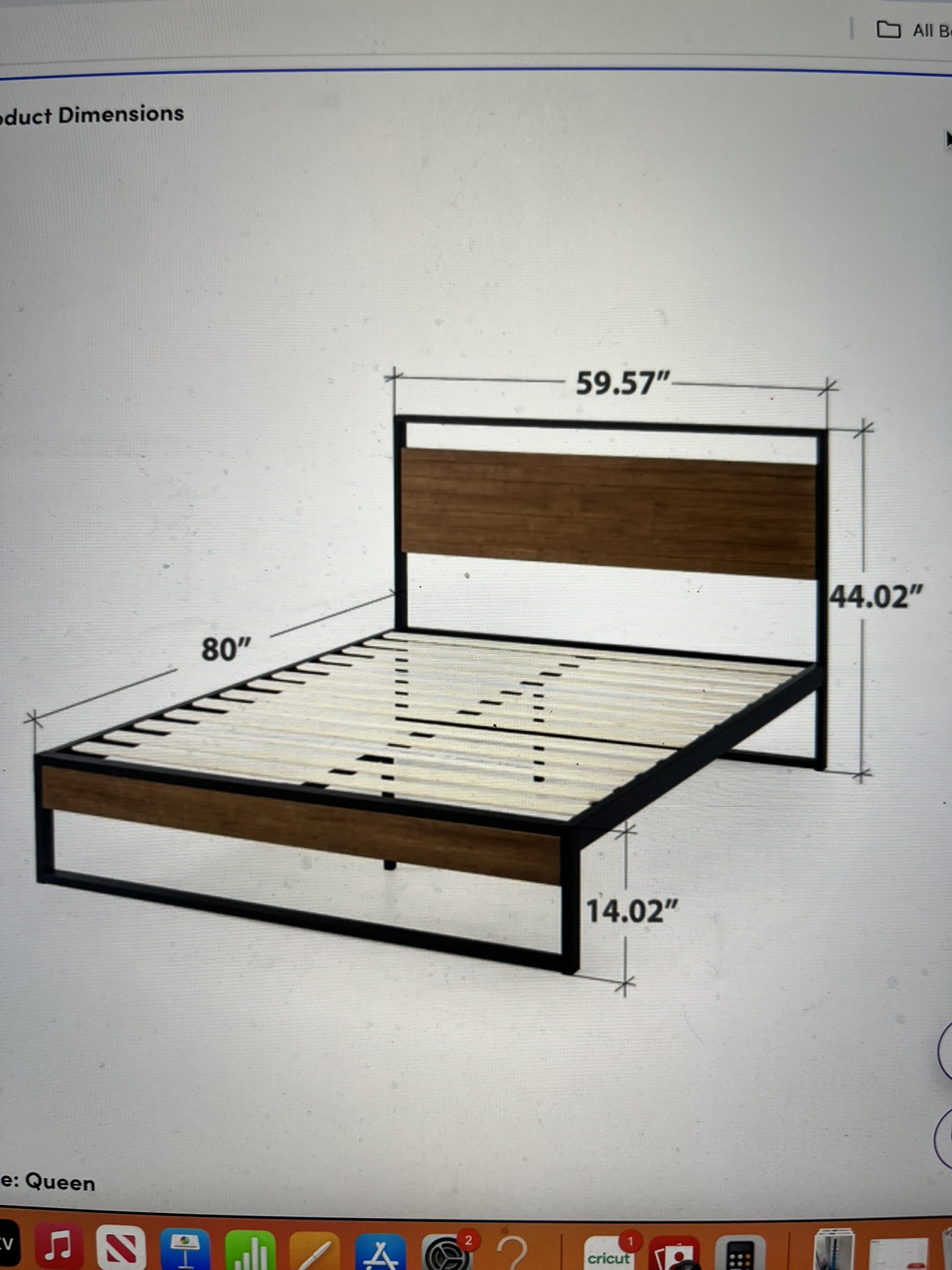 Double/Full Size Bed Frame - Zinus Brand - photo 5