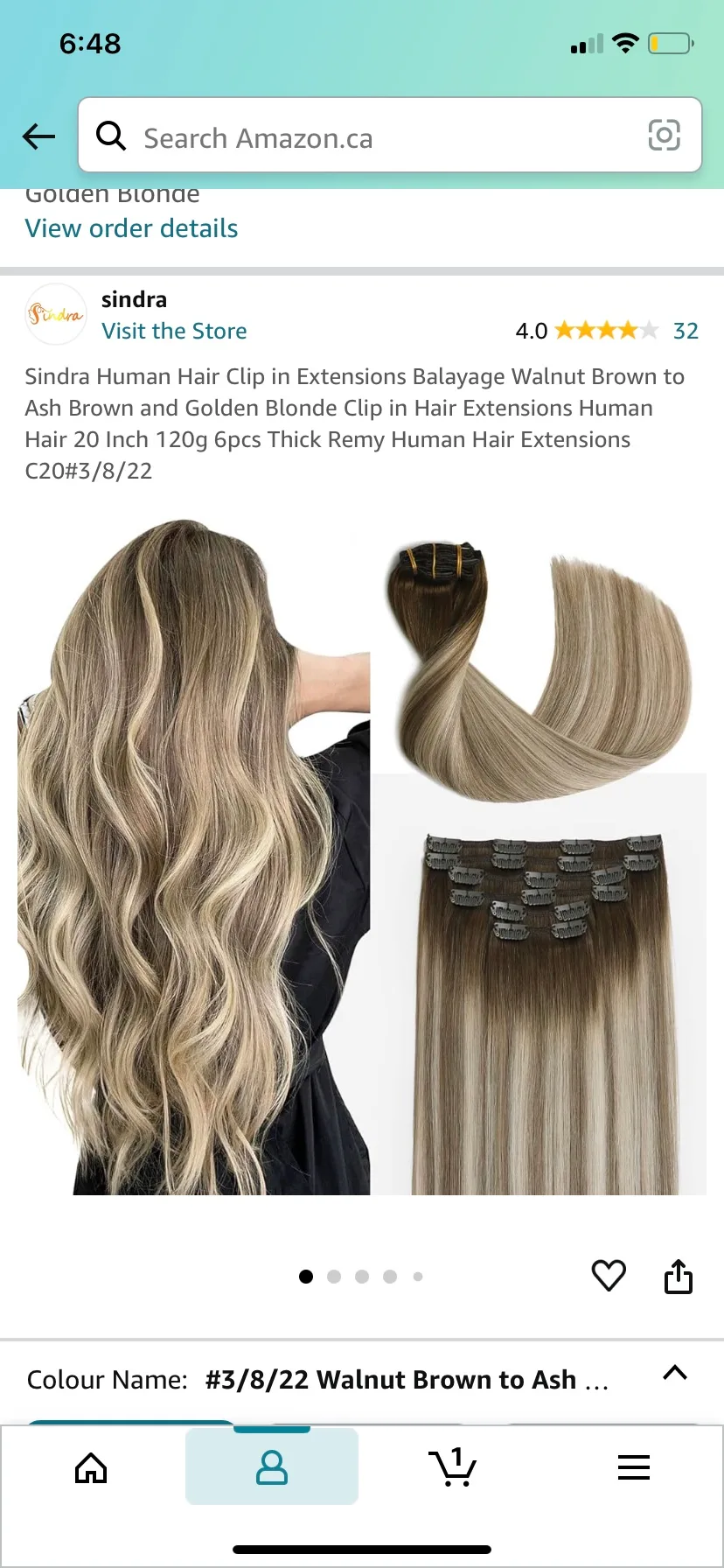 Human Hair Clip in Extensions (20 inches) thumbnail