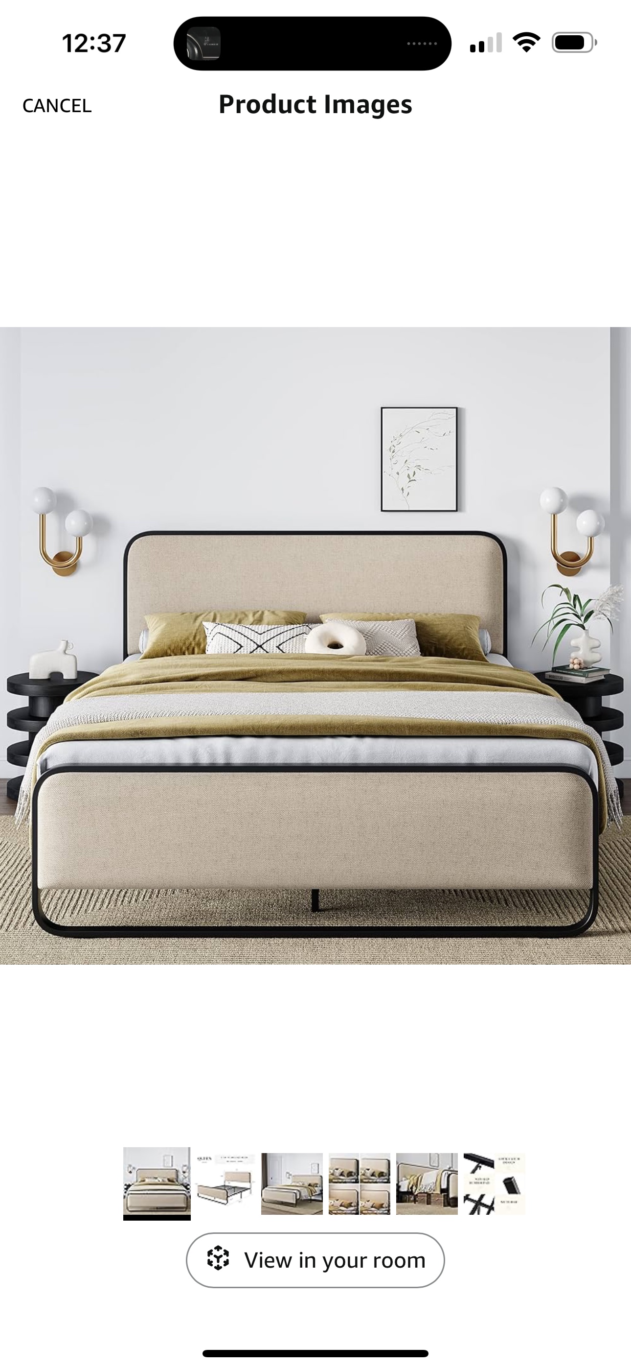 Queen Size Metal Bed Frame