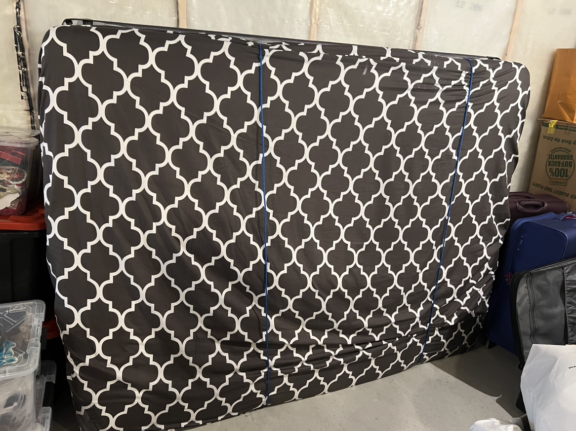 IKEA Queen Mattress with bed box and metal frame
