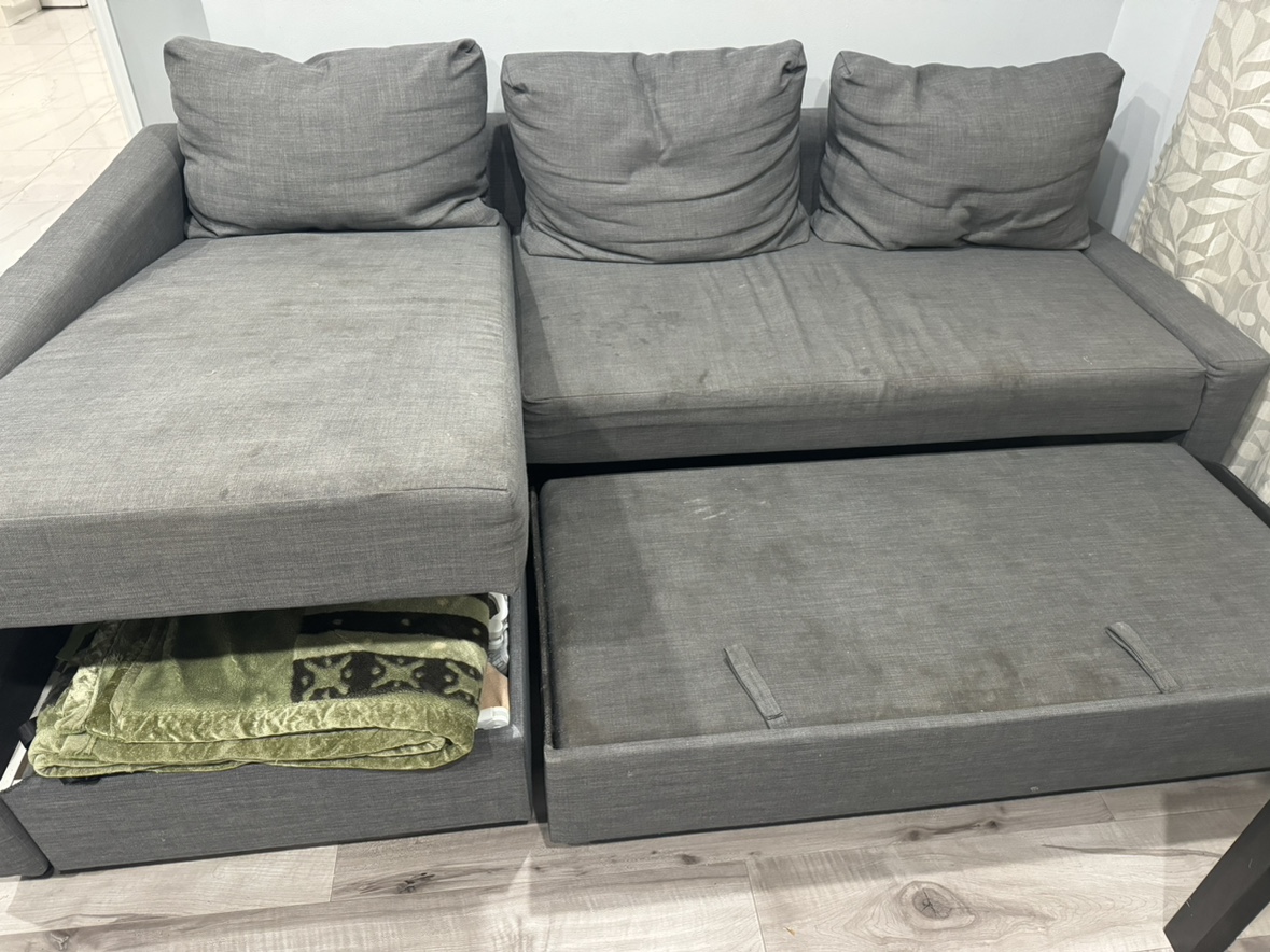 Grey Sectional Sofa Bed - photo 3
