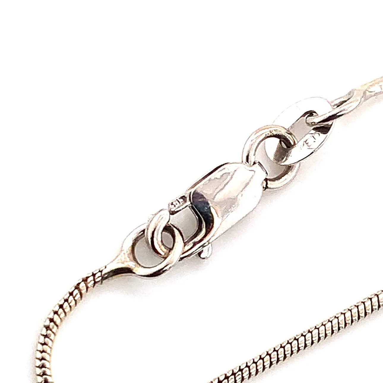 14k White gold 0.27Ct Solitaire Diamond Necklace image indicator(3)