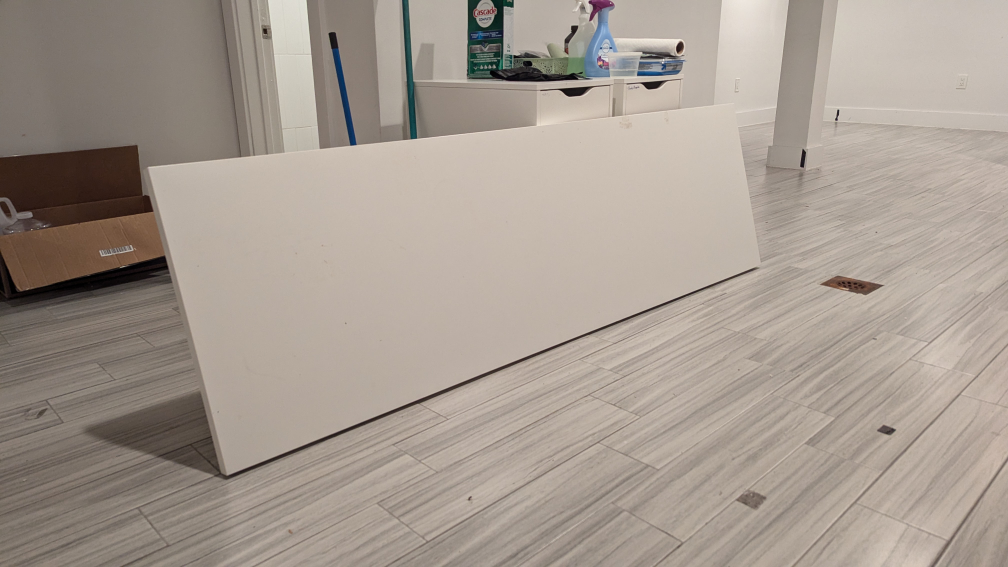 White Desktop/Countertop, 6.5 Feet, Ikea LAGKAPTEN