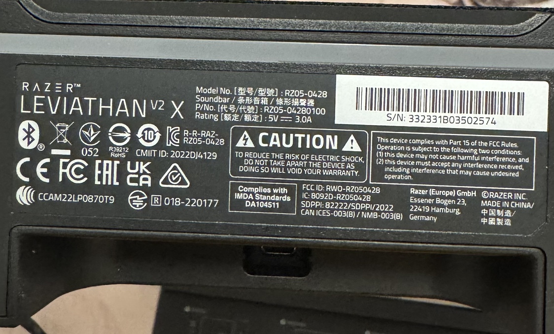 Razer Leviathan V2 X PC Gaming Soundbar - photo 2