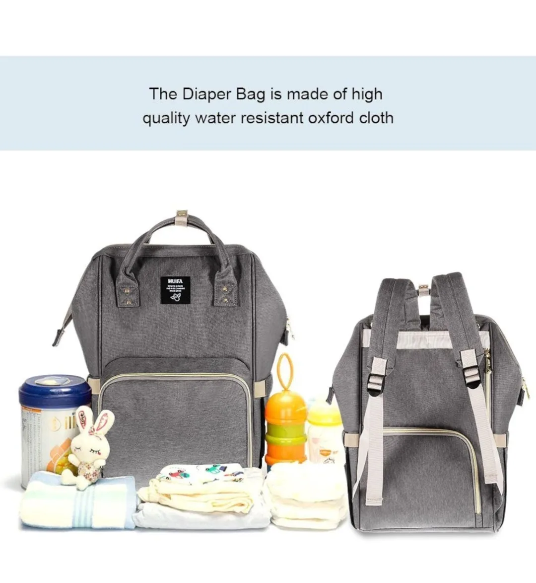 Grey Diaper Bag Backpack image indicator(5)