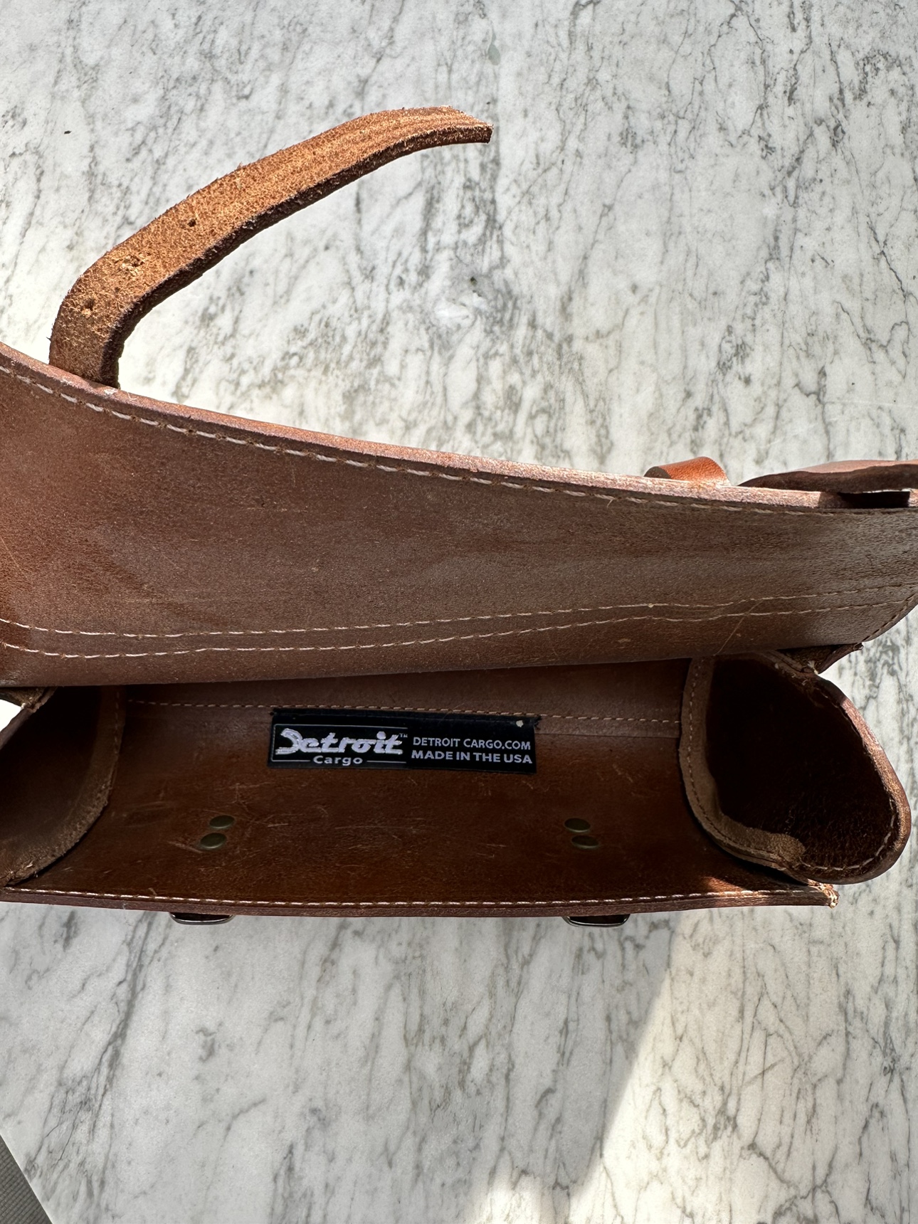 Leather Bicycle Saddle Bag - photo 4