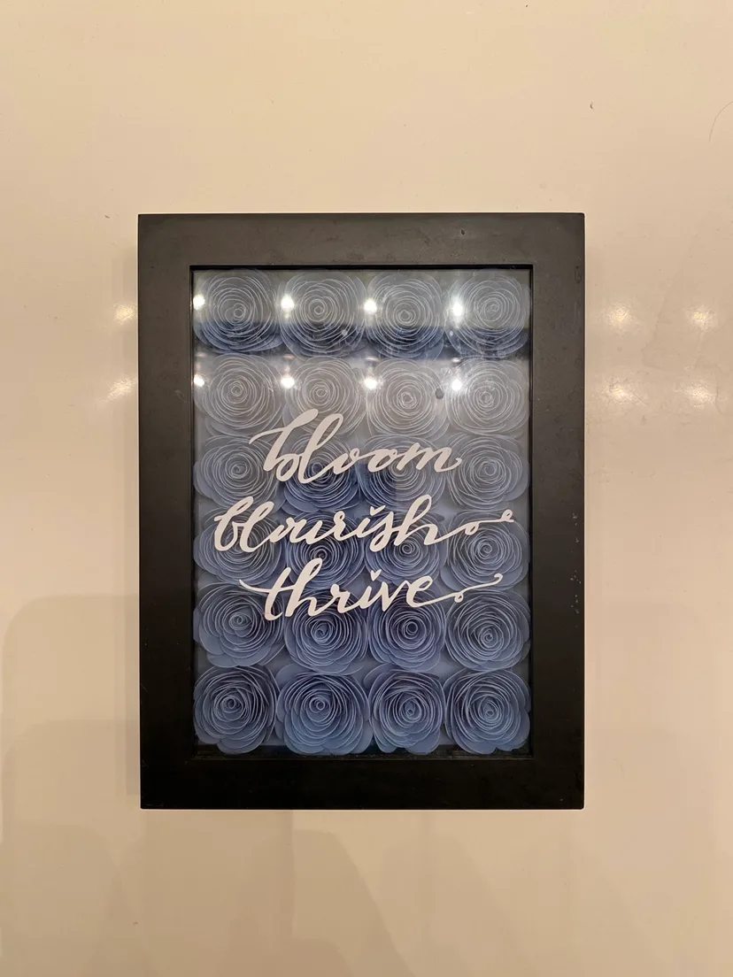 Framed Paper Flower Art thumbnail
