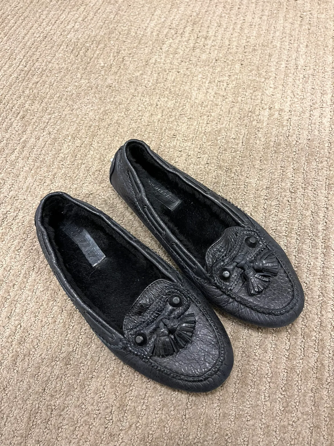 Balenciaga Black Leather Loafers thumbnail