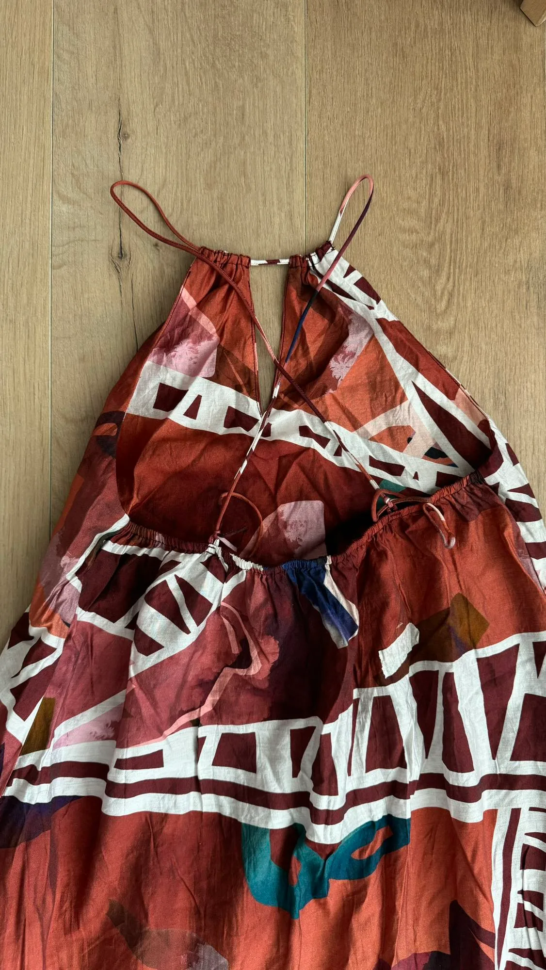 New! Urban Revivo printed backless beach dress image indicator(5)