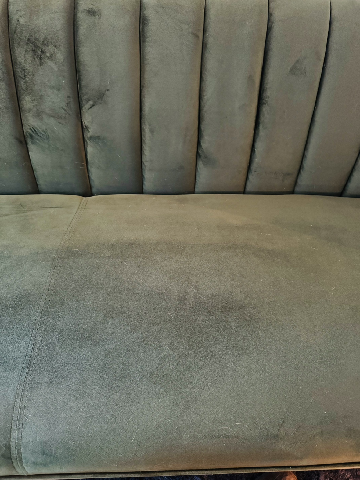 Wazo Green Velvet Sofa—MCM inspired - photo 4