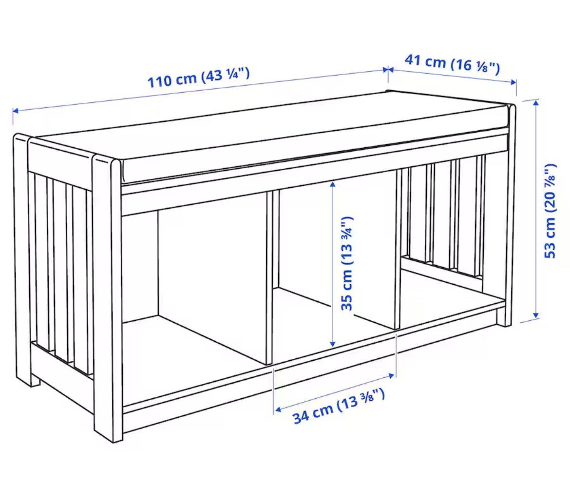 🤍IKEA PANGET Storage bench - photo 4