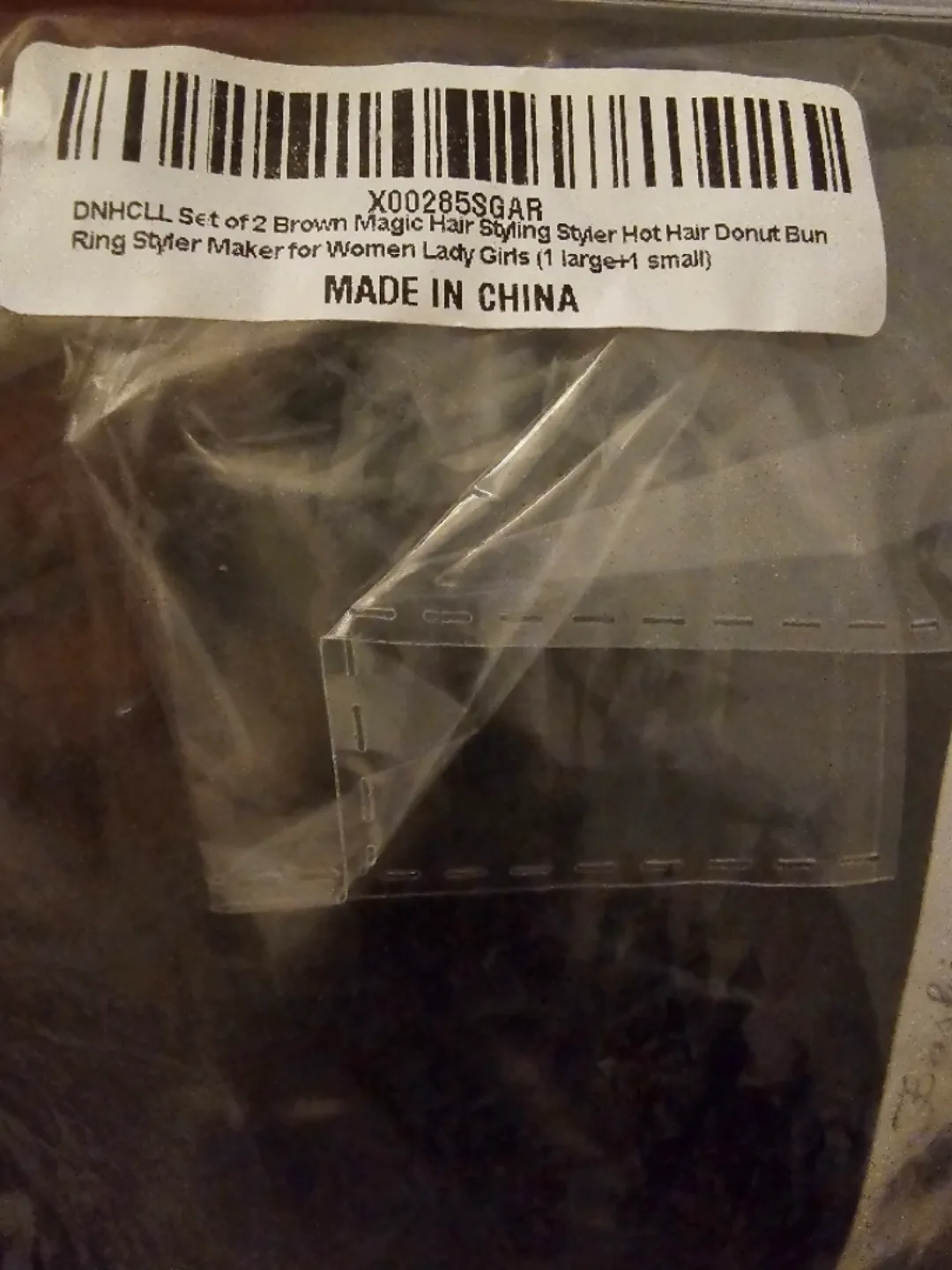 Set of 2 Brown Hair Donut Bun Styler image indicator(3)