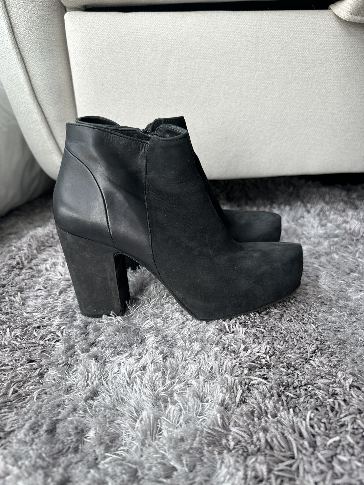 COS - Black Leather Ankle Boots