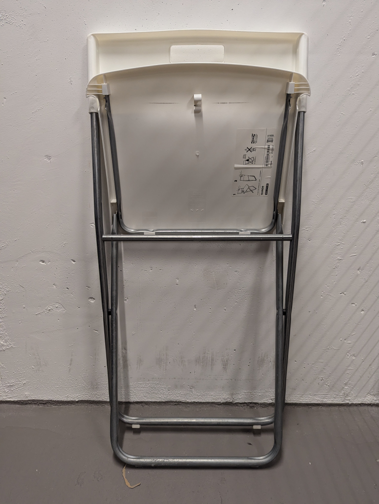 White Ikea Folding Chair - photo 2