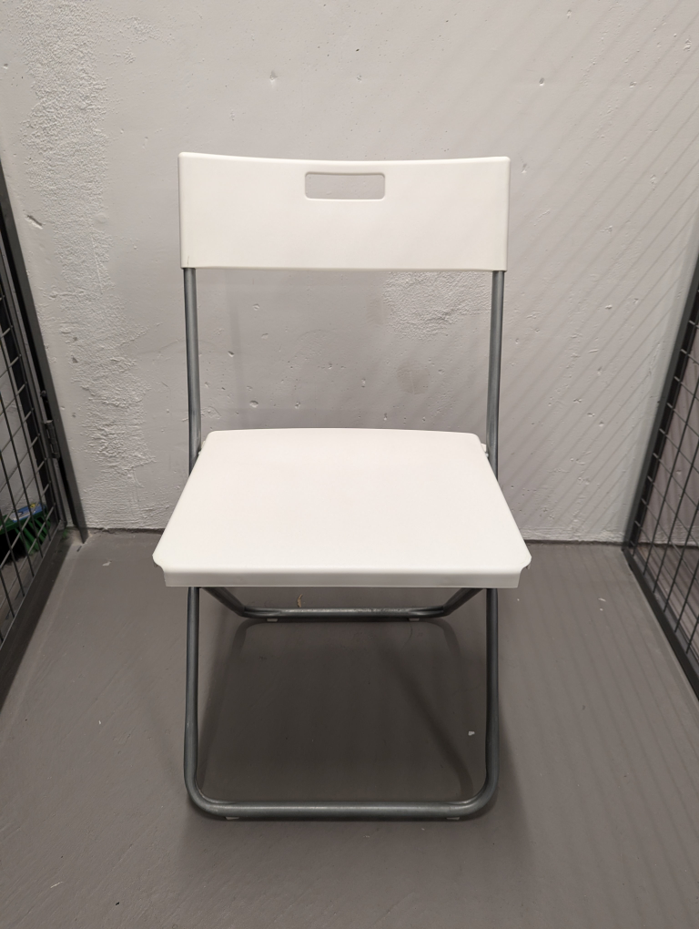 White Ikea Folding Chair - photo 3