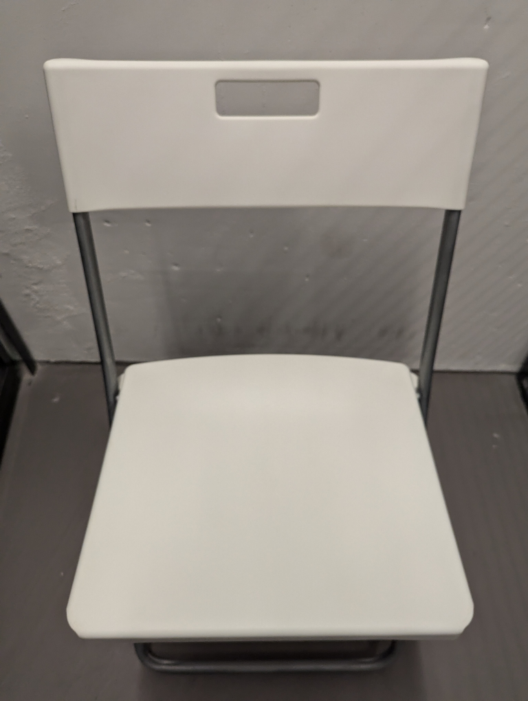 White Ikea Folding Chair - photo 4