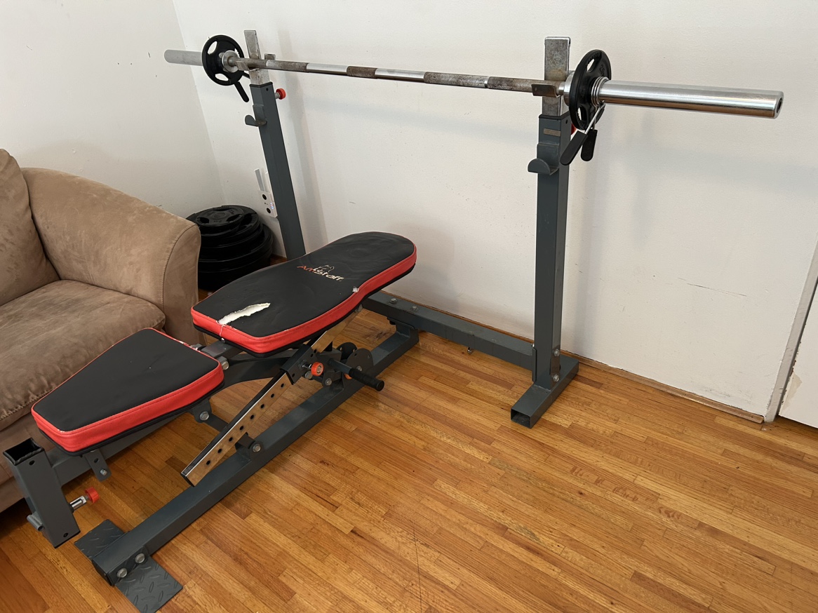 Weight Bench and Weights