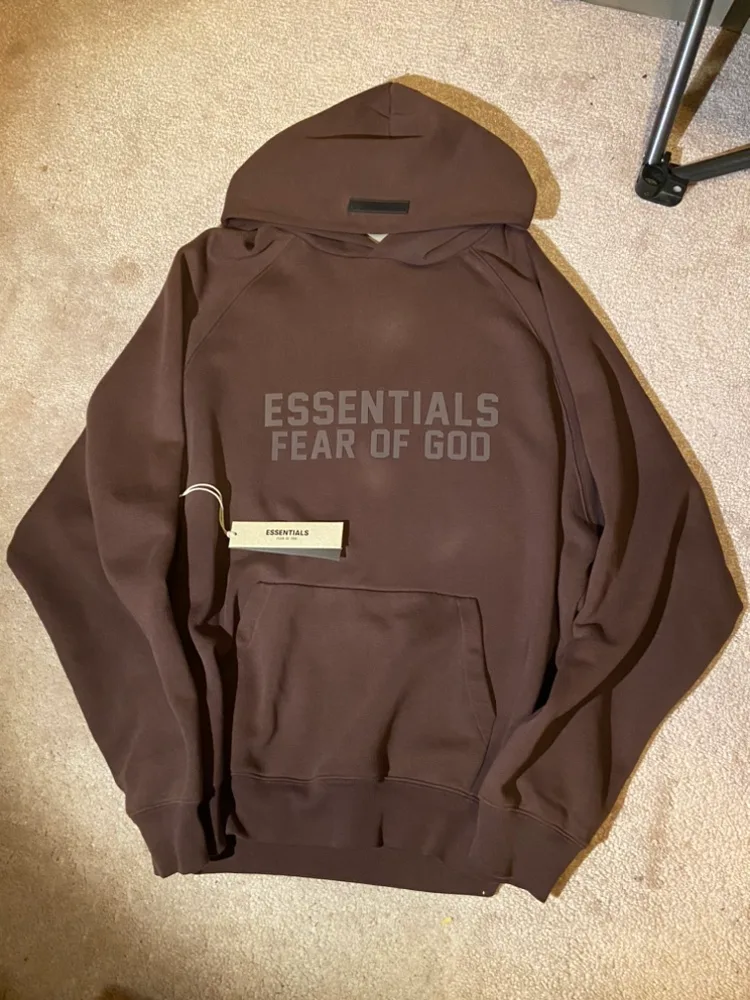 Fear of God Essentials Hoodie Plum thumbnail