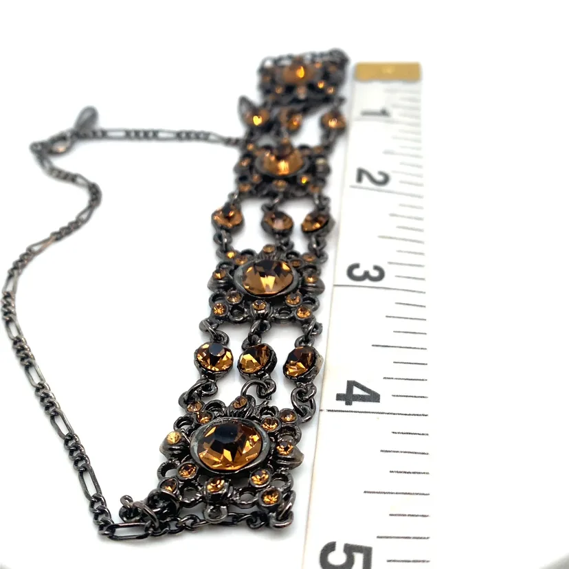 Champagne Crystal Choker Necklace image indicator(5)