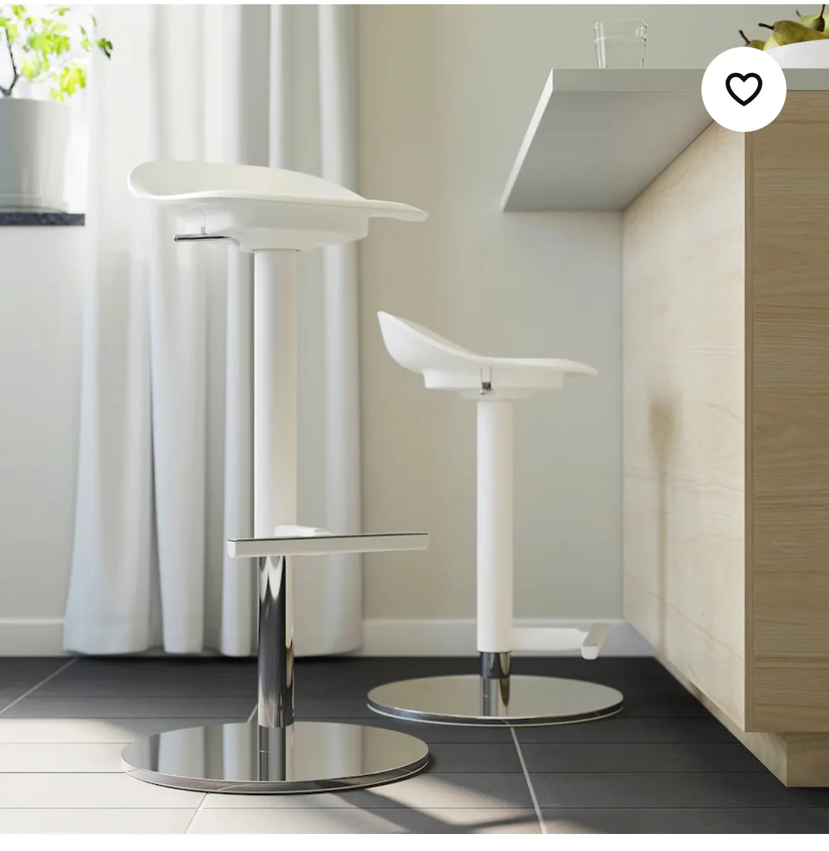 Move out sale: White Bar Stool image indicator(3)