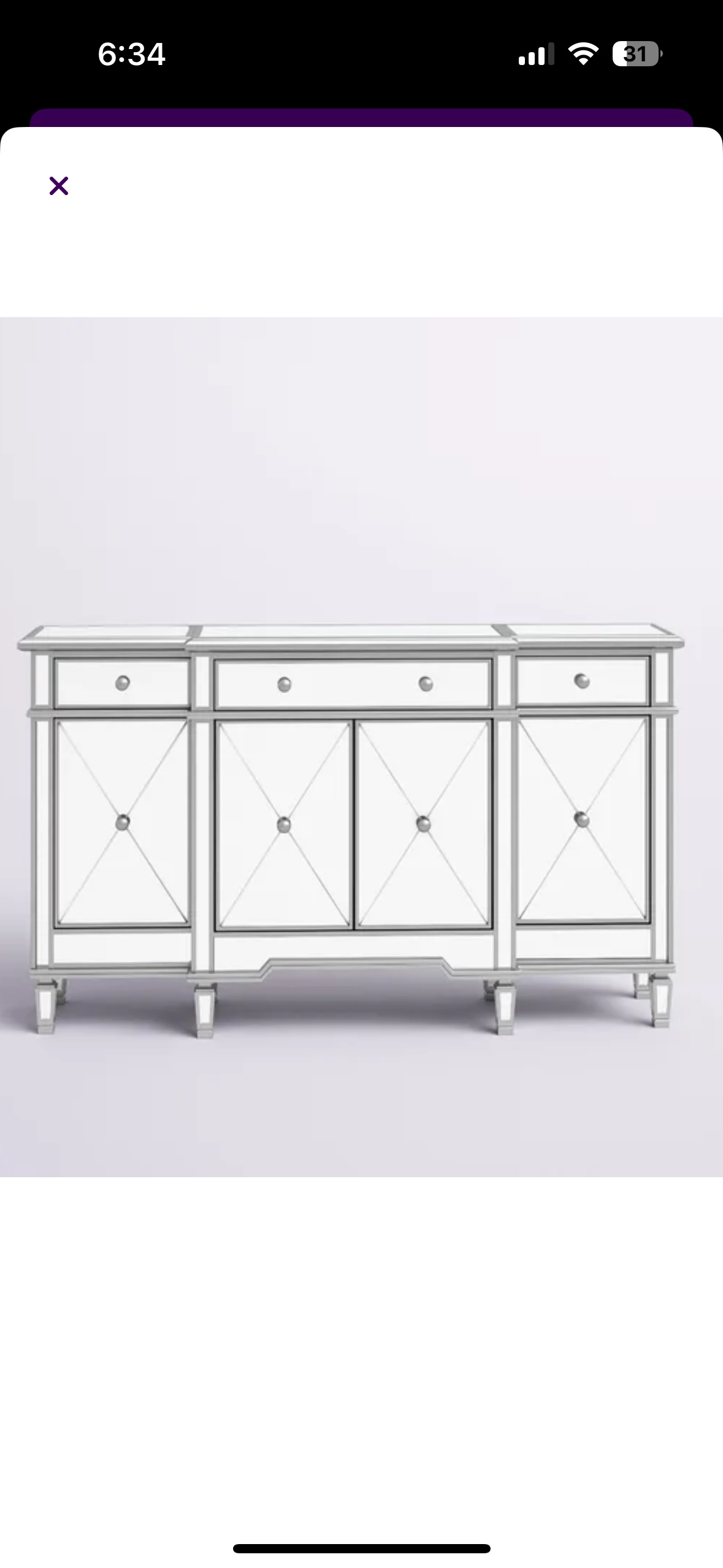 Mirrored Accent Cabinet - photo 3