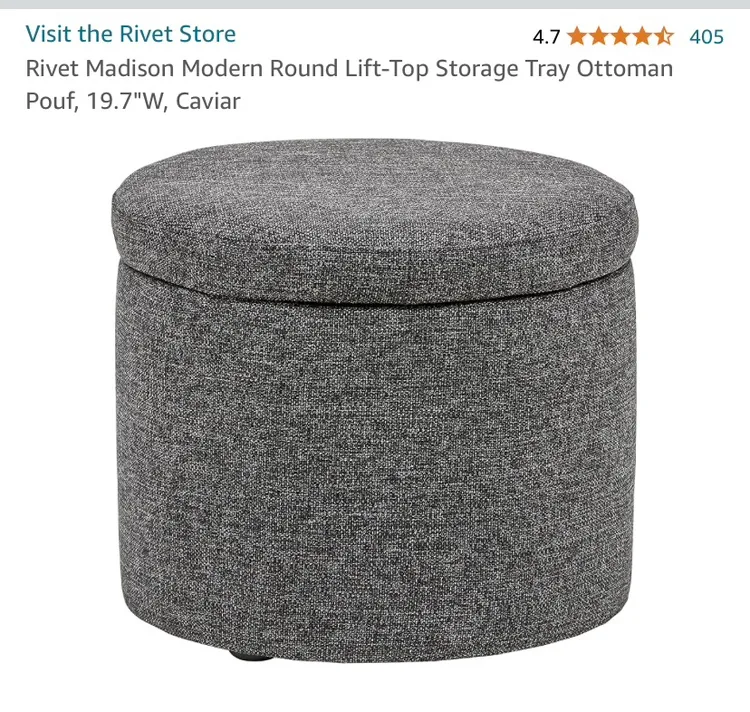 Rivet Madison Ottoman gently used pick up square one image indicator(2)