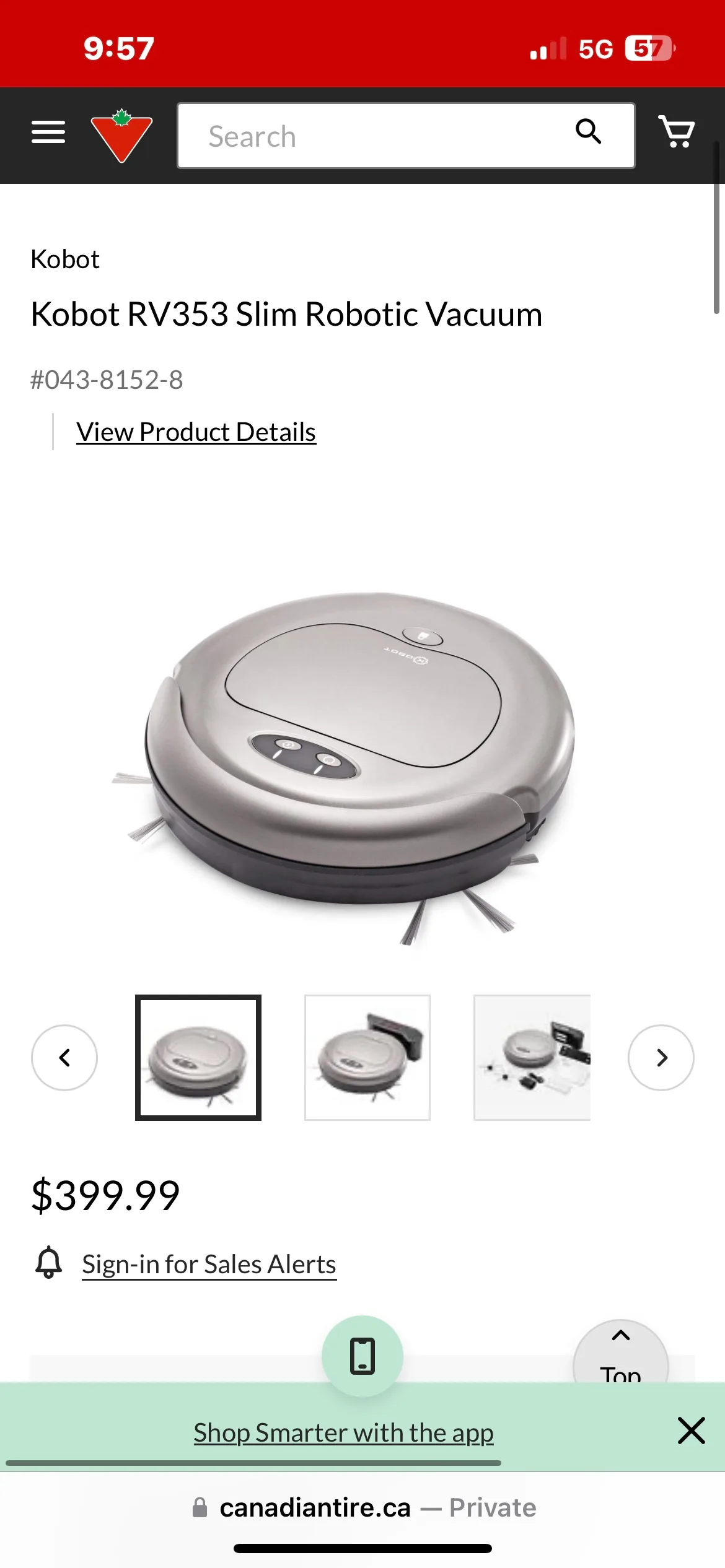 Kobot RV353 Robot Vacuum image indicator(5)