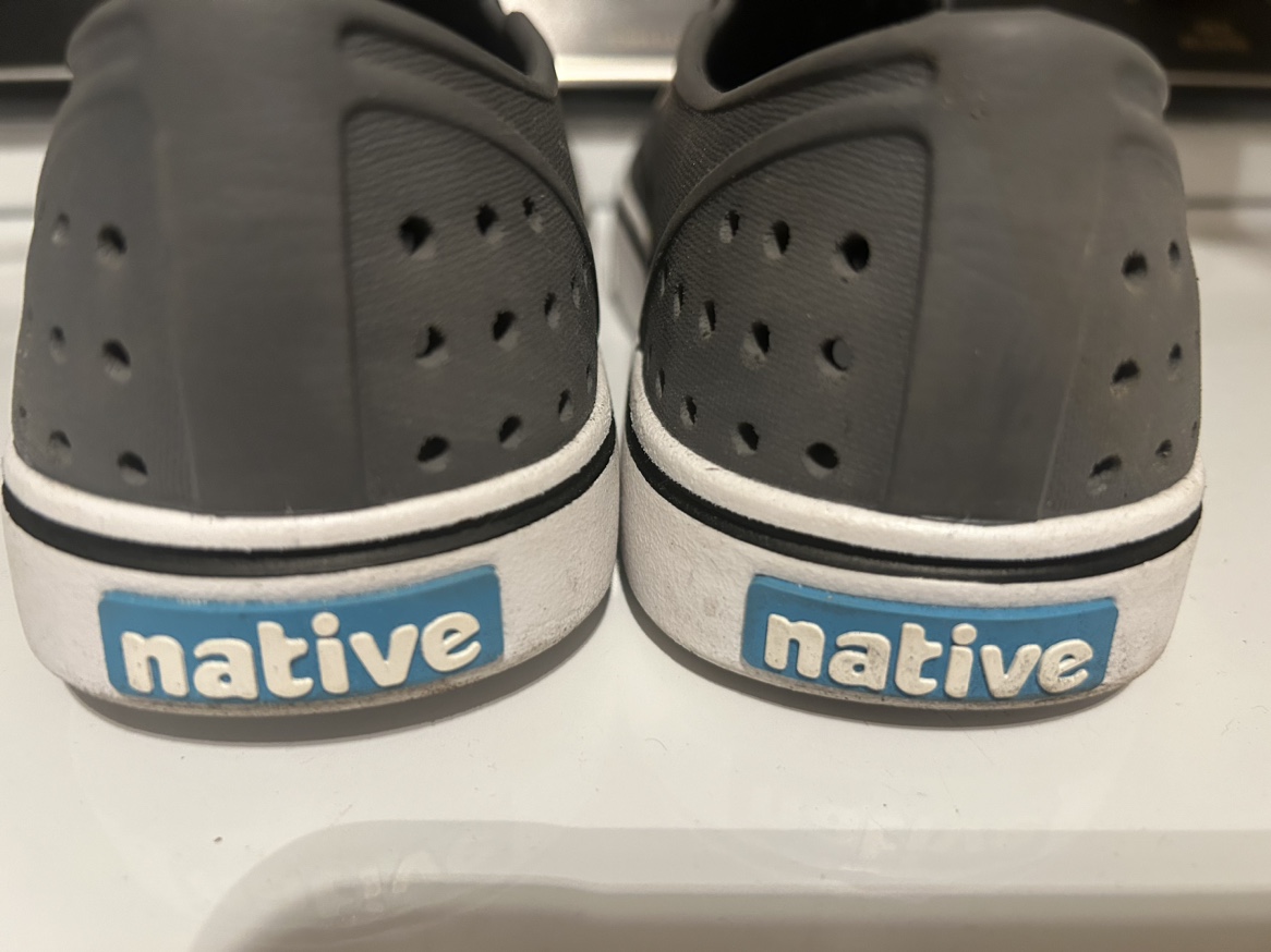 Native Shoes Grey W size 7