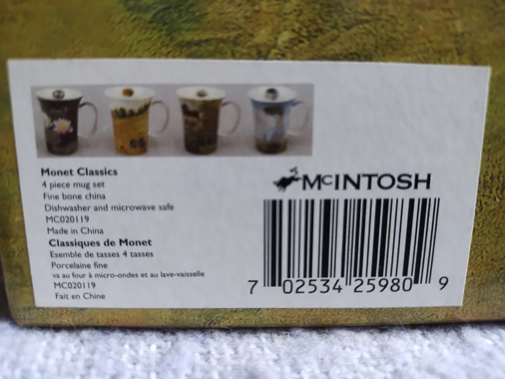 McIntosh Fine Bone China mugs - Monet designs image indicator(4)