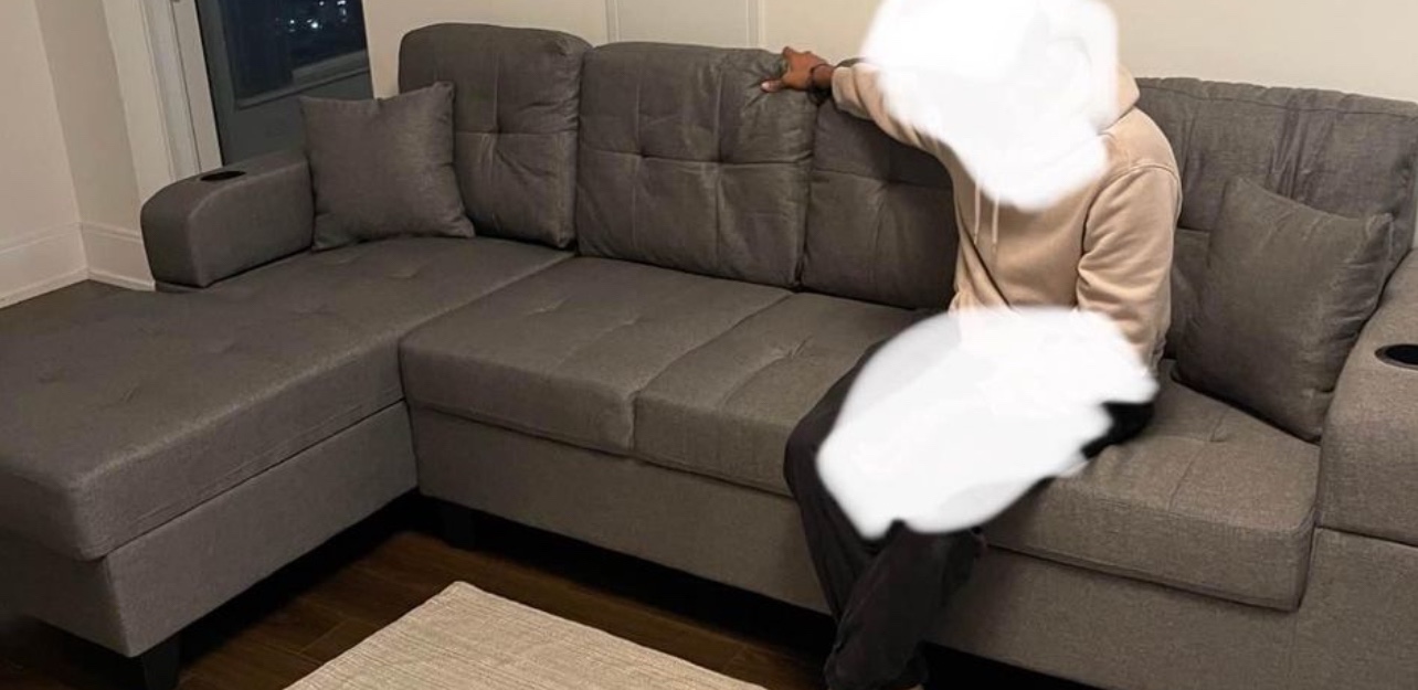 Sectional sofa - Grey
