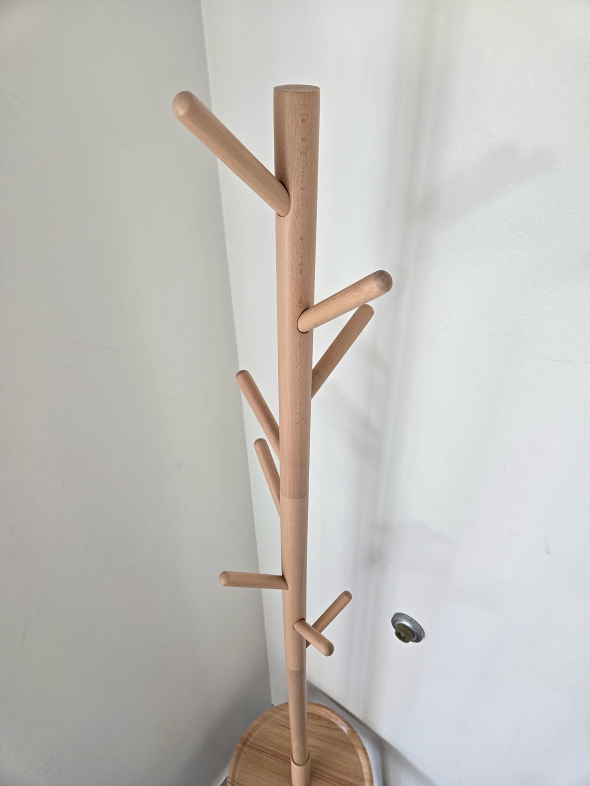 Coat Rack Wooden Coat Rack Stand with 8 Hooks - photo 2