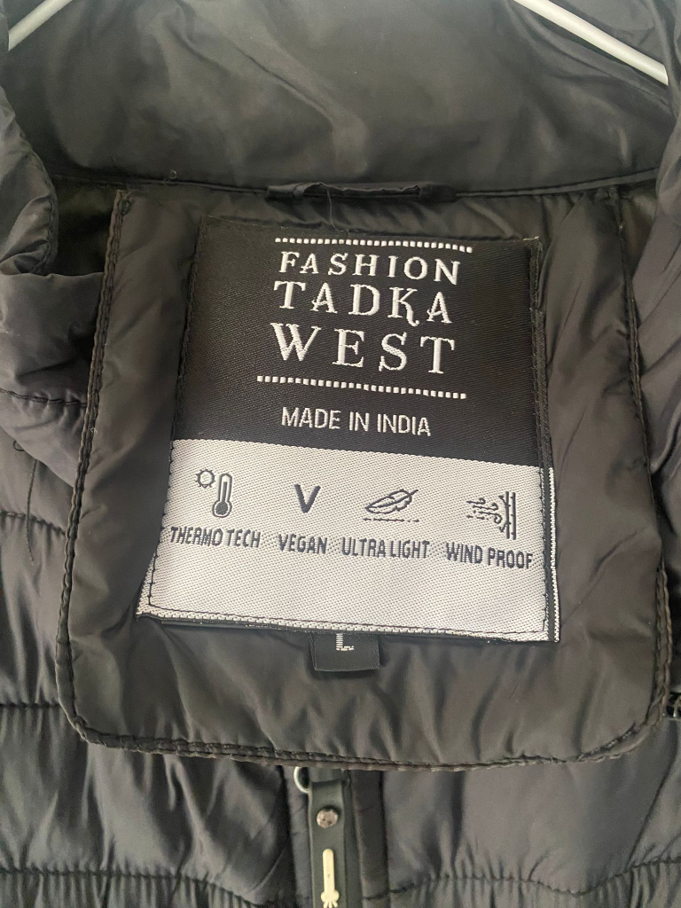 Fashion Tadka West Black Puffer half jacket - photo 2