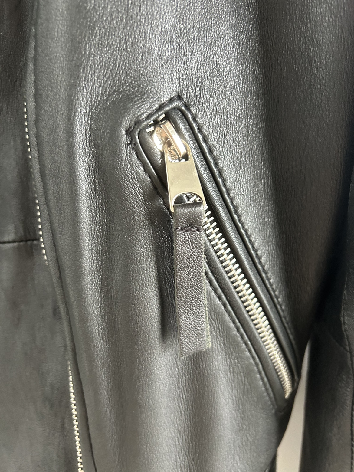 Zara Black Leather Jacket - photo 5