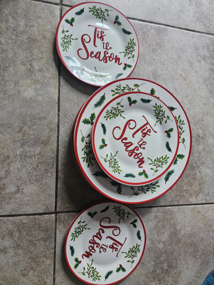 Christmas glass plates - photo 3