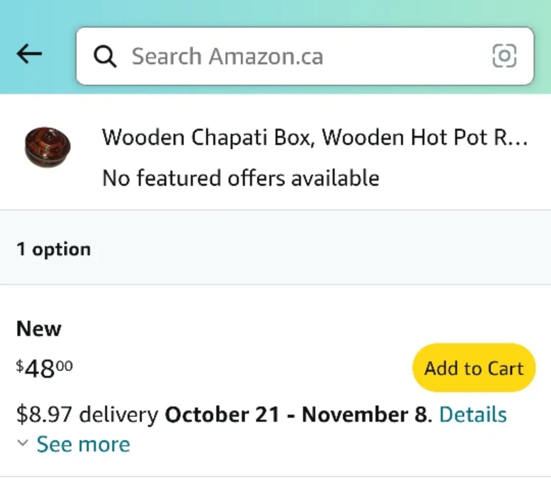 Wooden Chapatti/tortillas Box image indicator(3)